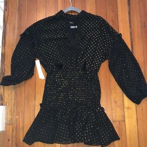 Black and gold specked mini Aqua dress